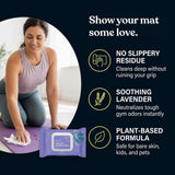 ASUTRA Yoga Mat Cleaning Wipes (Lovely Lavender), 2 Pouches (30 Wipes Each) - No Slippery Residue, Deep-Cleansing for Fitness Gear & Gym Equipment