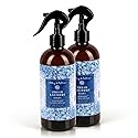 Abbey & Sullivan Linen Spray, Fresh Laundry Scent with Fresh Green Floral Musk, Pack of 2, 16 oz