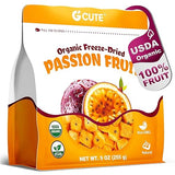 Organic Freeze Dried Passion Fruit Chunks, 9oz/255g | No Additives, Non-GMO, Gluten-Free & Unsweetened | Crunchy Dehydrated Fruits for Smoothies