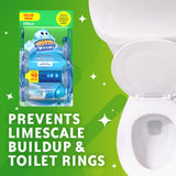 Scrubbing Bubbles Fresh Gel Toilet Bowl Cleaning Stamps, Helps Keep Toilet Clean and Helps Prevent Limescale & Rings, Rainshower Scent, 1 Dispenser