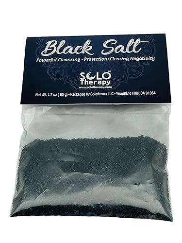 Black Salt For Protection, 50 grams, Black Salt for Rituals, Wiccan Protection Rituals and Spells, Ritual Salt, Witch Black Salt