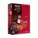 NuGo Dark Chocolate Pretzel w/Sea Salt, 12g Protein Bar, Vegan, Gluten Free, Non-GMO, Kosher Pareve, 12 Count