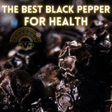 Yupanqui CULTURED BLACK Pepper Family Reserve Fermented Black Peppercorns Whole Gourmet Peppercorns for Grinder Refill Dawn Roasted Peppercorns
