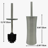 Vince Camuto Toilet Bowl Brush with Holder, Durable Bathroom Cleaning Tool, Modern Design for Easy Toilet Maintenance, Bathroom Cleaner Brush