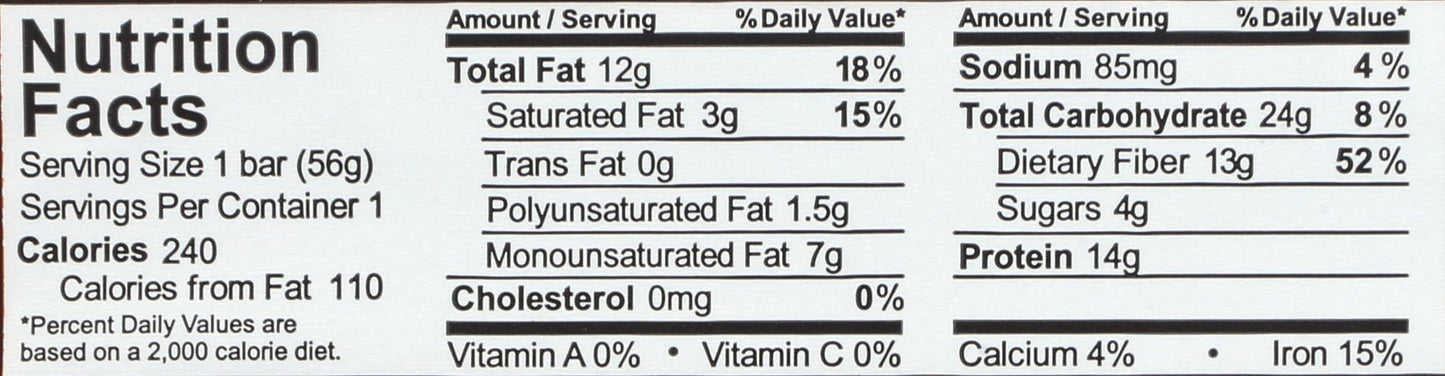 Aloha Organic Plant Based Protein Bar Peanut Butter Chocolate Chip , 1.98 Oz