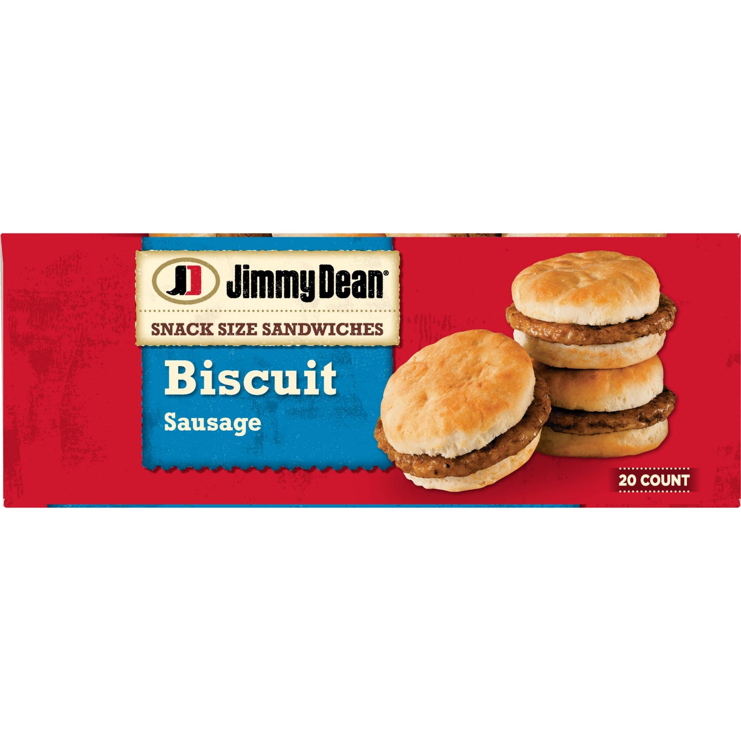 Jimmy Dean Snack Size Sausage Biscuit Sandwiches, 20 Count (Frozen)