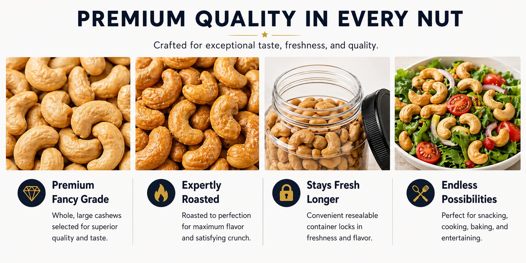 Kirkland Signature Black Label Premier Cashews (38 Ounce)