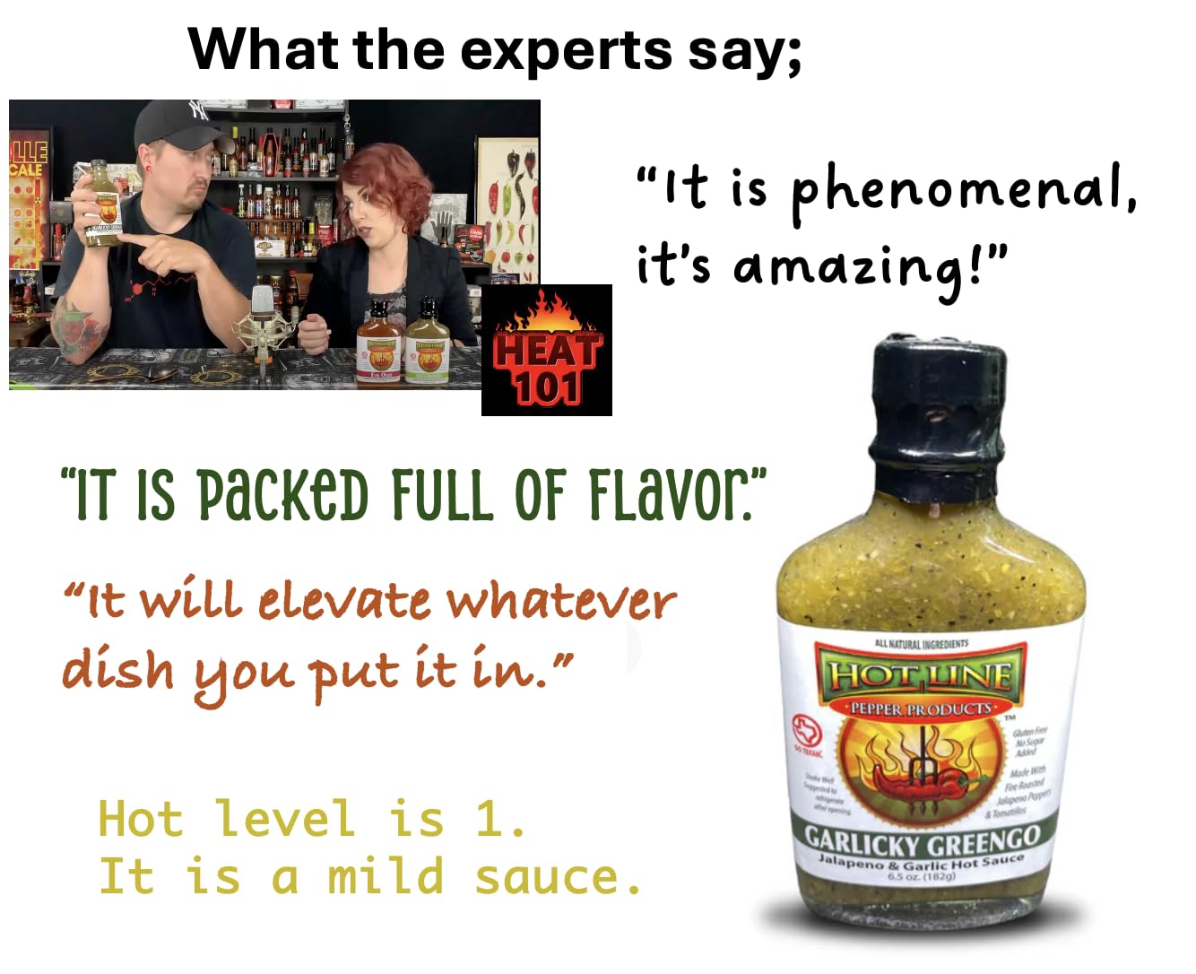 HOT LINE PEPPER PRODUCTS Sauce Garlicky Greengo, 6.5 OZ