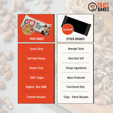 Taos Bakes - Snack Bars - Dark Chocolate Almond + Sea Salt - Protein Bars - 8g of Protein, High Fiber, Vegan, Gluten Free, & Non-GMO - Healthy Snacks