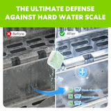 blue fresh Ice Machine Cleaner Tablets for Hard Water - 28 Pack Nickel Safe Scale Removal for Countertop Portable Commercial Nugget Ice Makers