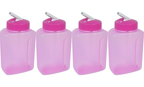 Rubbermaid Juice Box, Litterless, 8.5 Oz / 250 Ml (Pack of 4)-Pink