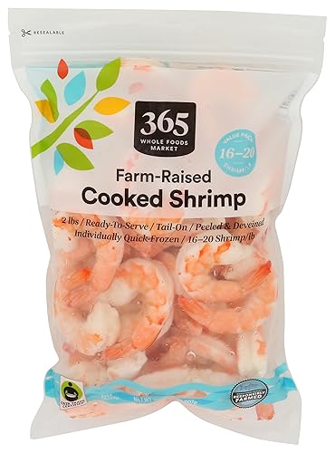 365 by Whole Foods Market Cooked Shrimp 16-20 Count Value Pack, 32 OZ