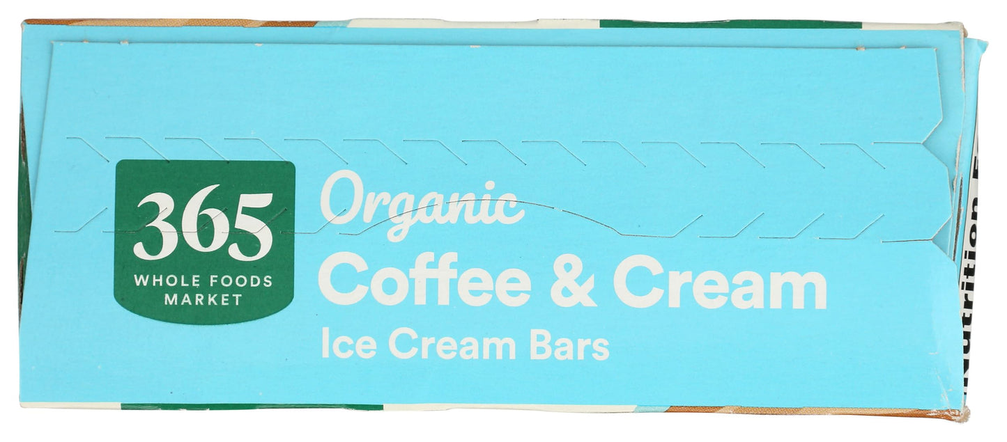 365 by Whole Foods Market Organic Coffee & Cream Ice Cream Bar, 10 FZ