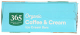 365 by Whole Foods Market Organic Coffee & Cream Ice Cream Bar, 10 FZ
