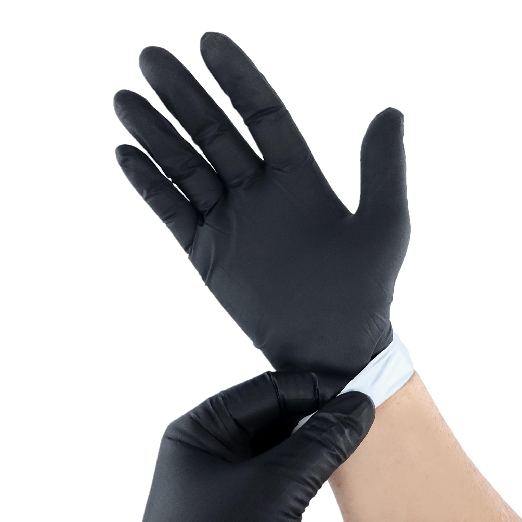 StyleCraft Studio Professional Nitrile Gloves - Latex & Powder-Free, 5.5 Mil Thickness, Heavy-Duty, Textured Grip, 100 Count (Medium)