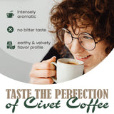 Ground Wild Kopi Luwak, the World’s Most Exclusive Coffee, Sustainably Sourced From Sumatra, Indonesia (Ground Coffee, 100gr)
