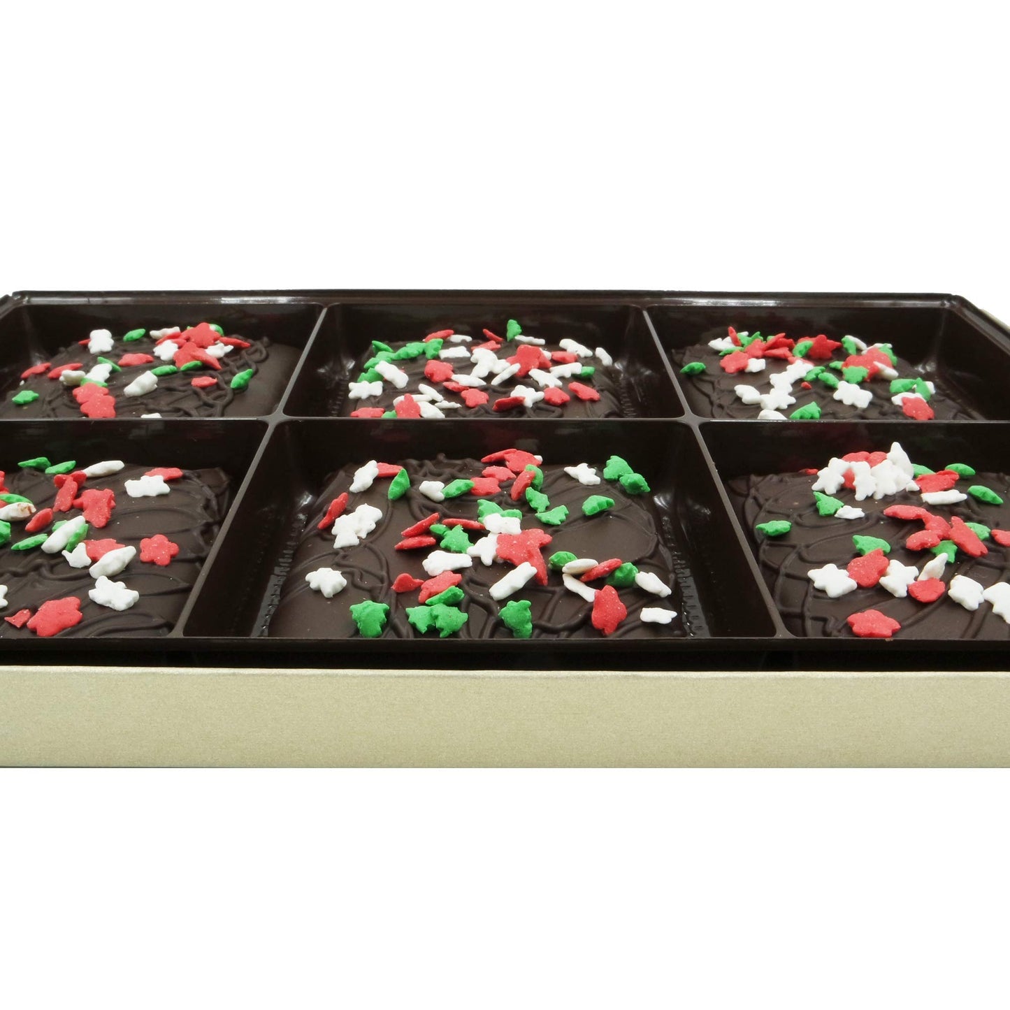 Philadelphia Candies Christmas Happy Holidays Gift, Dark Chocolate Covered Graham Crackers, 6 Ounce