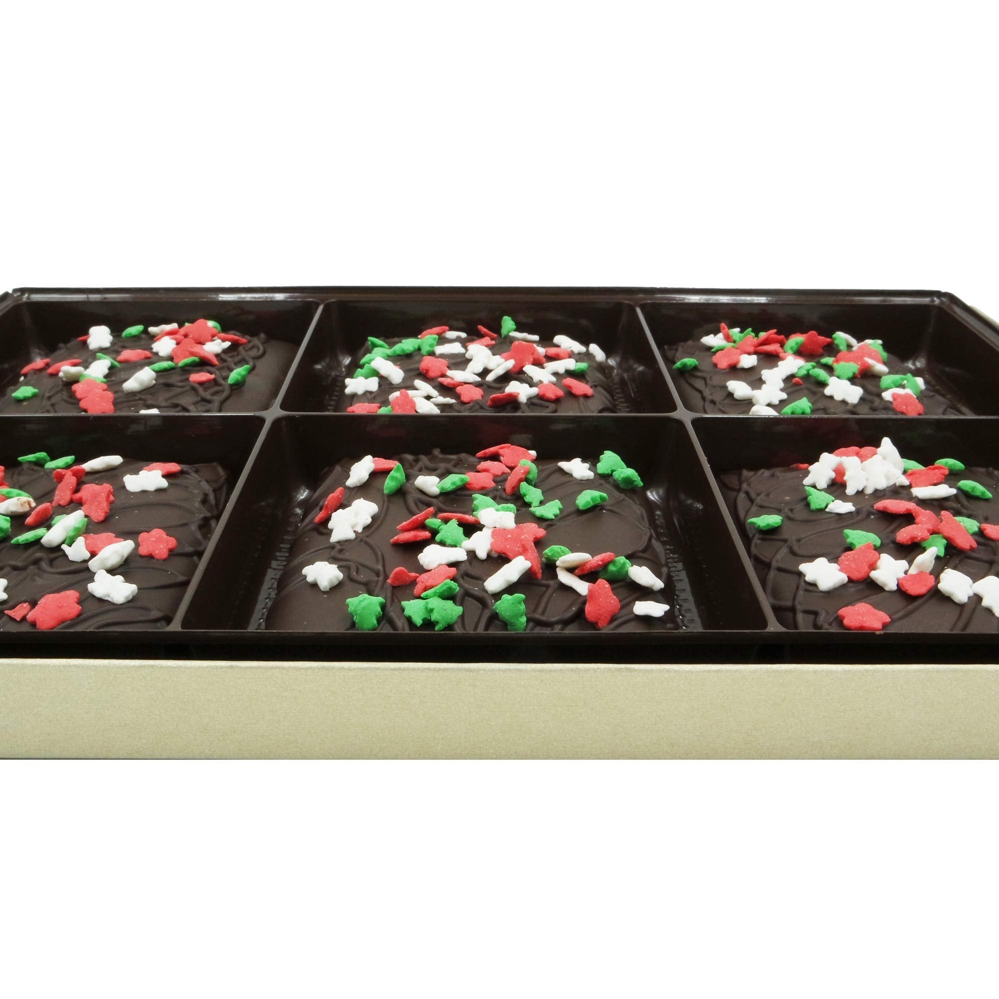 Philadelphia Candies Christmas Happy Holidays Gift, Dark Chocolate Covered Graham Crackers, 6 Ounce