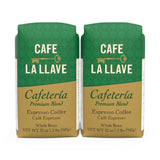 Cafe La Llave Whole Bean Espresso Coffee, Premium Dark Roast, 32 oz Bags (Pack of 2) - Rich Cuban-Style Blend