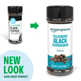 Amazon Grocery, Tellicherry Whole Black Peppercorns, 3.5 Oz