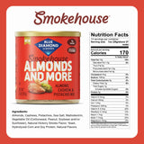 Blue Diamond Almonds, Mixed Nuts Smokehouse Flavored Deluxe Snack Nuts, Almonds, Pistachios, and Cashews, 14oz. Can (Pack of 1)