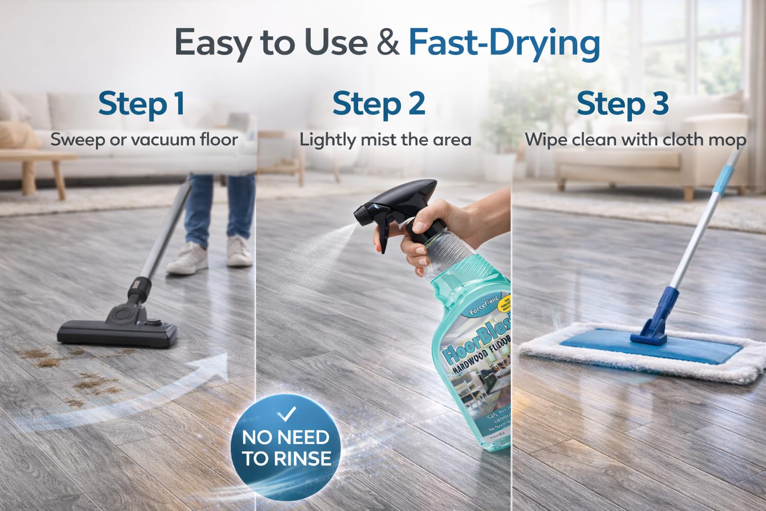 ForceField FloorBlaster Hardwood Floor Cleaner 32 oz