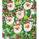 1 Bottle Christmas Sprinkles | Cake Cupcakes and Ice Cream Topper Decorations | Edible Holiday Sprinkles 3.35 OZ(6 Santa Tree Mixing) for Christmas