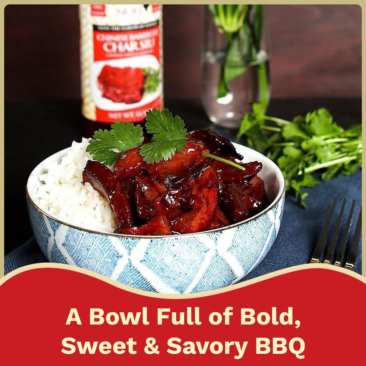 NOH Chinese Barbecue Char Siu Sauce & Marinade, 14.5 Oz Bottle (Pack of 1) - No MSG Added Authentic Chinese BBQ Flavor - BBQ Sauce for Grilling