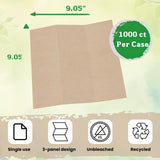 Brown Unbleached Z-Fold Paper Towels - 1000ct | Commercial Multifold Paper Towels for Dispenser | All-Natural, Bleach-Free, Tri-Fold Recycled