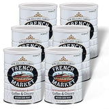 French Market Coffee & Chicory Restaurant Blend Medium-Dark Roast Ground Coffee, 12oz Can (Pack of 6)