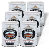 French Market Coffee & Chicory Restaurant Blend Medium-Dark Roast Ground Coffee, 12oz Can (Pack of 6)