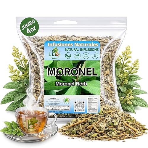 Moronel Herbal Tea (4 oz) - Premium "Planta de la Vida" (Synadenium grantii) - Wildcrafted Loose Leaf Tea from Mexico - 100% Natural, Caffeine-Free