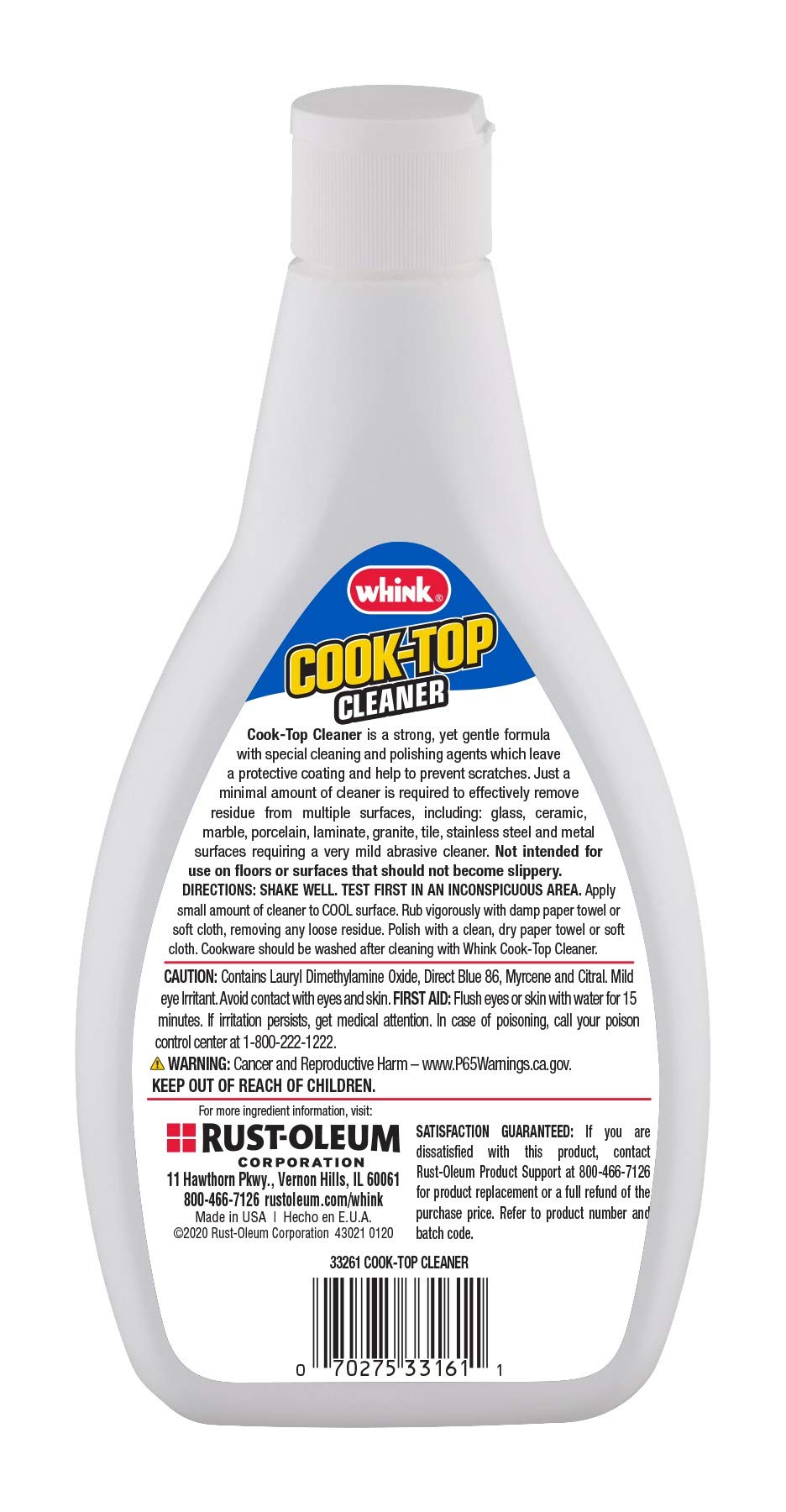 Whink Glass/Ceramic Cook-Top Cleaner, 24 Ounce (Pack of 6)