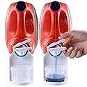 [2 Pack] Laundry Detergent Dispenser Cup Holder & Nozzle Force-Saving Switch, Soap Dispenser,Drip Catcher, for Laundry Room Organization and Storage