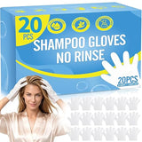 Creatyi No Bubbles Low Bubbles Shampoo Gloves No Rinse Waterless Shampoo for Bedridden Patients Hair Washing Gloves for Camping and Outdoor Activities