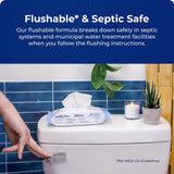 Squatty Potty Flushable Wipes - 6 Pack (300 Total Wipes) - 99% Water & Plant-Based - Green Tea, Cucumber & Aloe Spa Scent - pH Balanced - Septic Safe