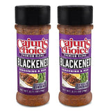 Cajun's Choice Blackened Seasoning - 2.75 oz Jar, Pack of 2, All Natural, Low Salt, Gluten-Free - Authentic Louisiana Spice for Fish & BBQ