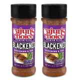 Cajun's Choice Blackened Seasoning - 2.75 oz Jar, Pack of 2, All Natural, Low Salt, Gluten-Free - Authentic Louisiana Spice for Fish & BBQ