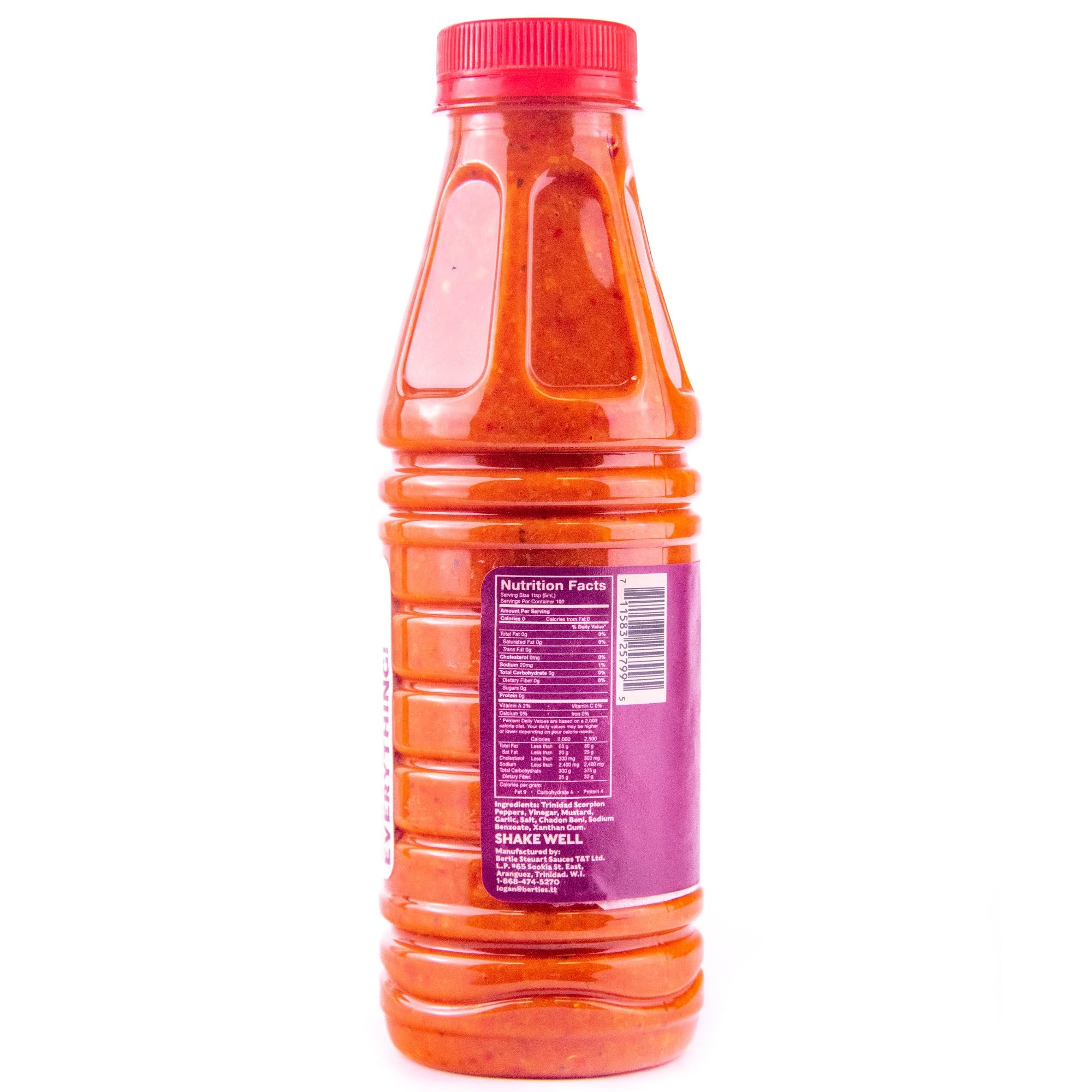 Bertie's Trinidad Scorpion Pepper Sauce - 500ml