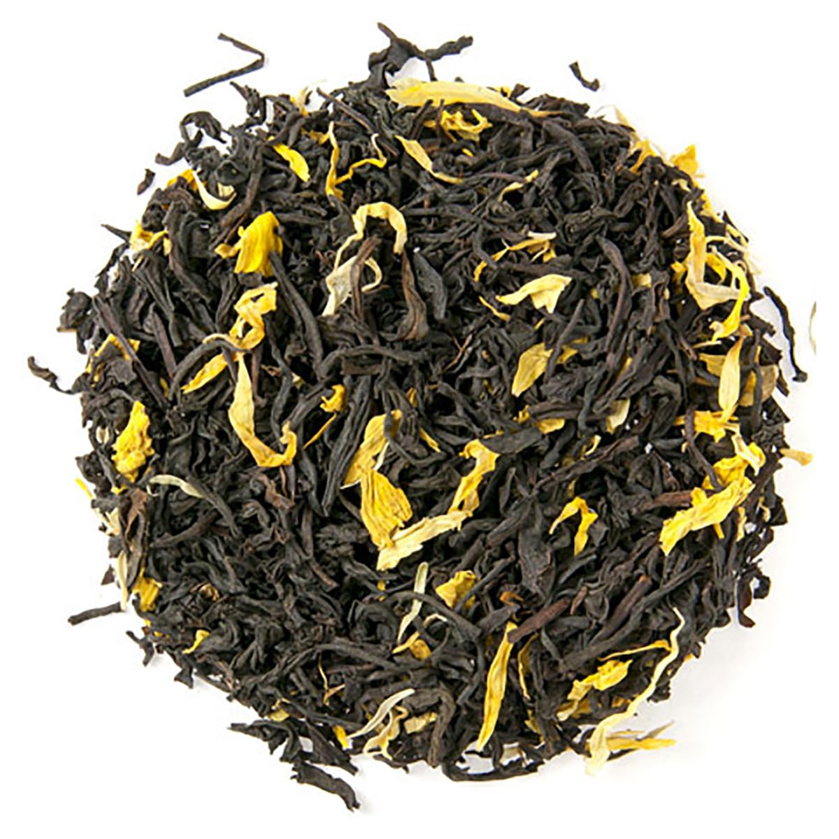 Monks Blend Flavored Black Loose Leaf Tea - 16oz Pouch | Grenadine and Vanilla Blend | Floral Notes | Calendula Marigold Sunflower Petals | Sri Lanka