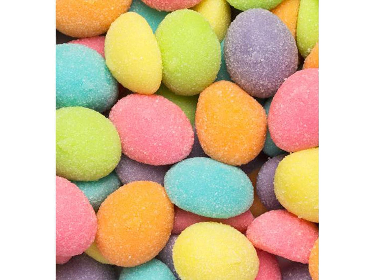 Candy Retailer Sugar Sanded Gummy Eggs 1 Lb
