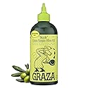 Graza Sizzle Extra Virgin Olive Oil, Cooking Oil - High Polyphenol Peak Harvest EVOO Cooking Oil in a Squeeze Bottle - Single Farm Olives from Spain