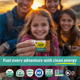 Kate’s Real Food Organic Granola Bars - White Chocolate Macadamia (1.1 oz, Pack of 24) - Organic Energy Bars with Non GMO All Soy Free Free Oats