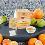 Herbal Cup Ayurveda Ginger Tea, No Caffeine Organic Herbal Teas (Organic Lemon Hibiscus, 16 Count (Pack of 6))