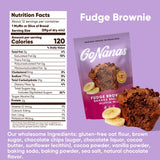 GoNanas Fudge Brownie Oat Flour Banana Bread Mix, Suitable for Plant Based Vegan Diets, Gluten Free Dairy Free Snacks, Healthy Snacks For Adults, Muffin Mix, Nut Free, Cupcakes Dessert, NON-GMO, 3pk