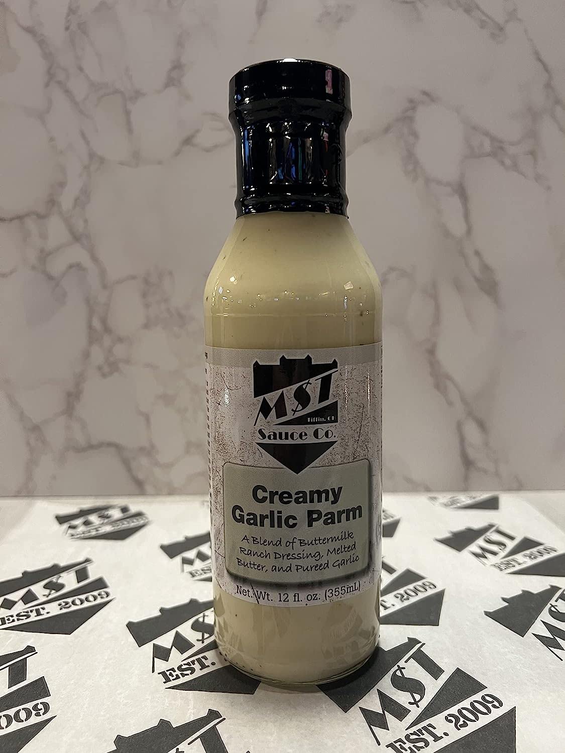 MST Sauce Co. 3 Pack Bundles (Hot Garlic Parm, Creamy Garlic Parm, Social Burn) Madison Street Tavern Hot Garlic Parm Wing Sauce, Creamy Garlic Parm