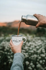 Steel Mill Coffee Co. Maple Bourbon Flavored Coffee - 2 LB Whole Bean, Medium Roast, 100% Arabica, Vegan, Gluten-Free, Sugar-Free, Colombian Origin