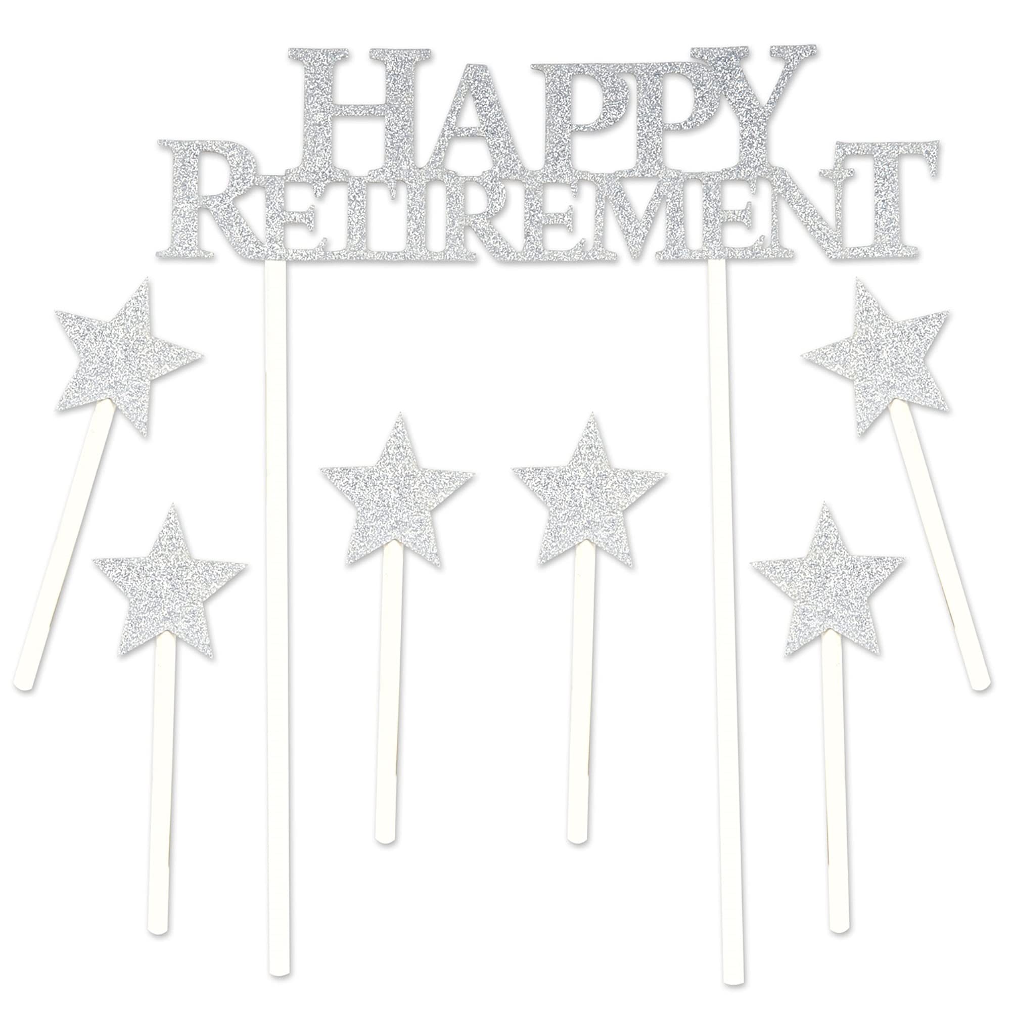 Beistle Happy Retirement Cake Topper - 1 Pc