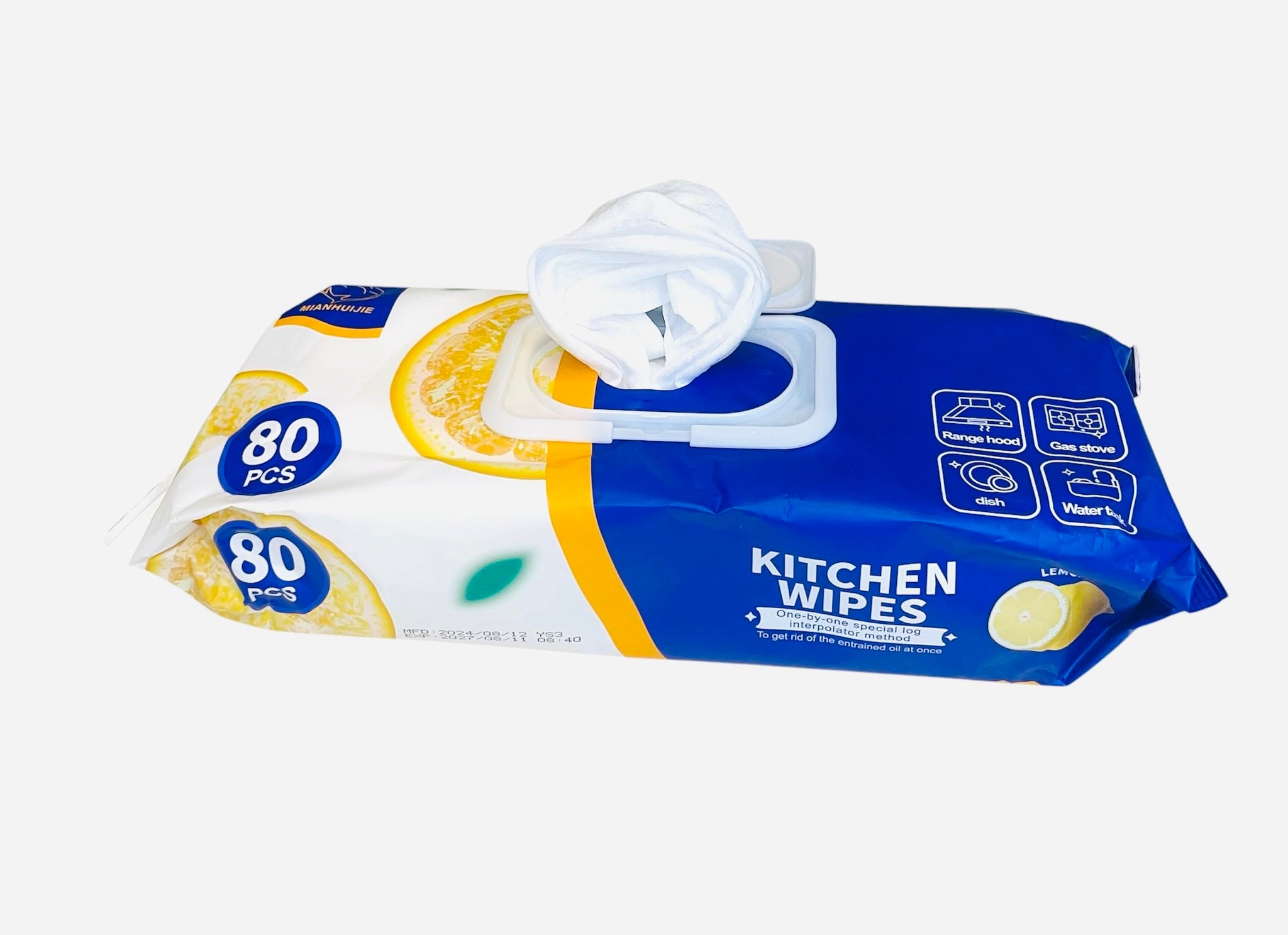 Multifunctional cleaning wet wipes for kitchen furniture sofas tables floor glass. also clean car interiors household appliances.with strong stain