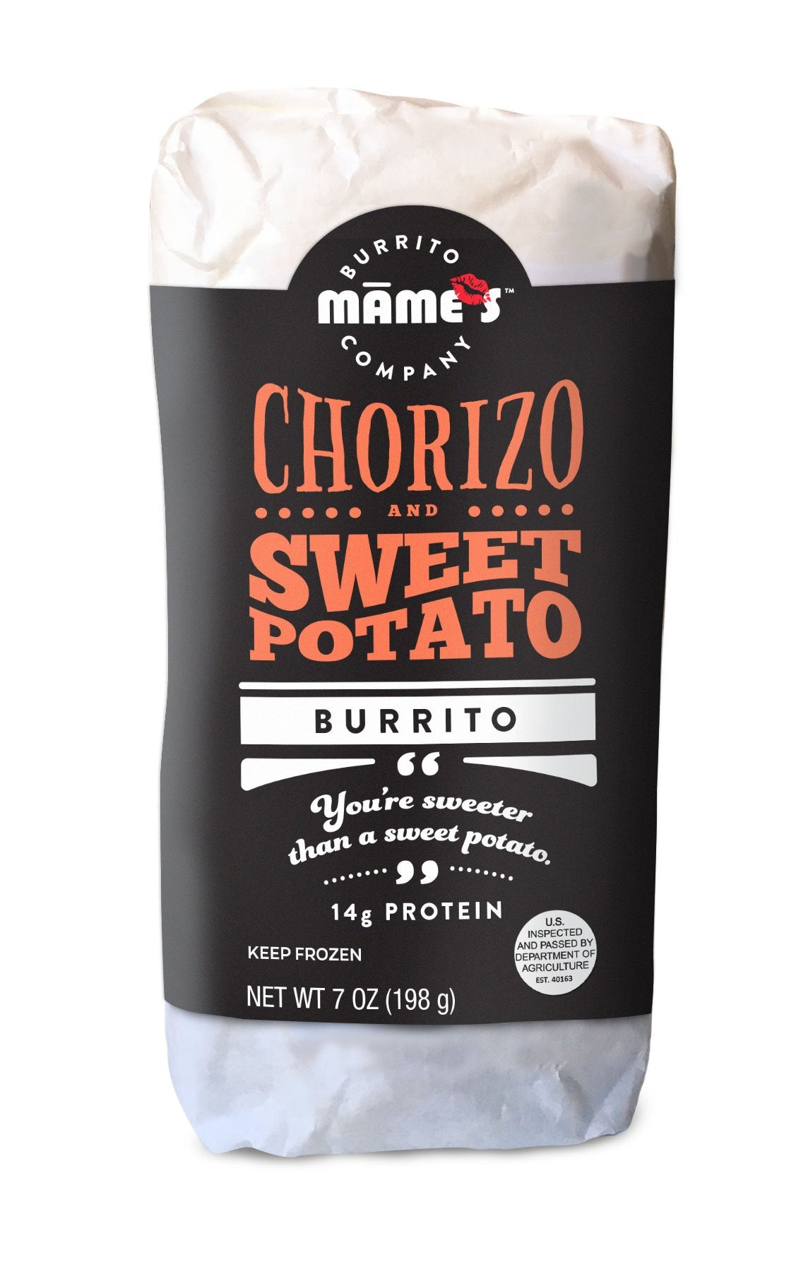 Mame's Burrito Company Sweet Potato Chorizo, 7 Ounce (Pack of 12)